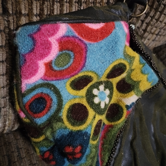 Vintage Mary Frances Beaded Bag Purse Heart Stones Peace Boho Clean Gorgeous - Picture 11 of 14